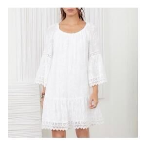 Karen Kane Mixed Lace Eyelet Dress